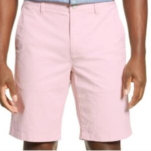 Bonobos Men's  Pink Flat Front Shorts Sz 34" 98%Cotton 2"Spandex.